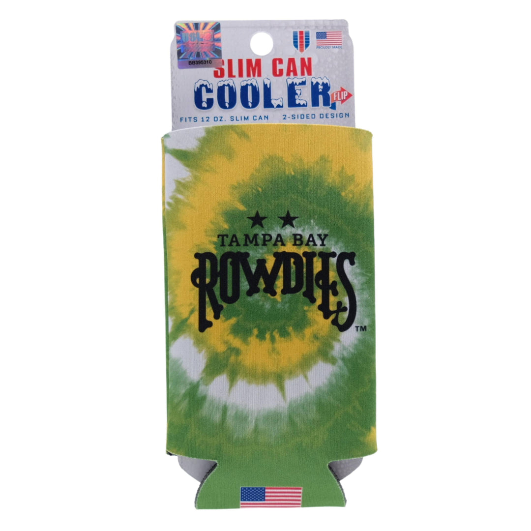 ROWDIES TIE DYE SLIM CAN KOOZIE - The Bay Republic | Team Store of the Tampa Bay Rays & Rowdies