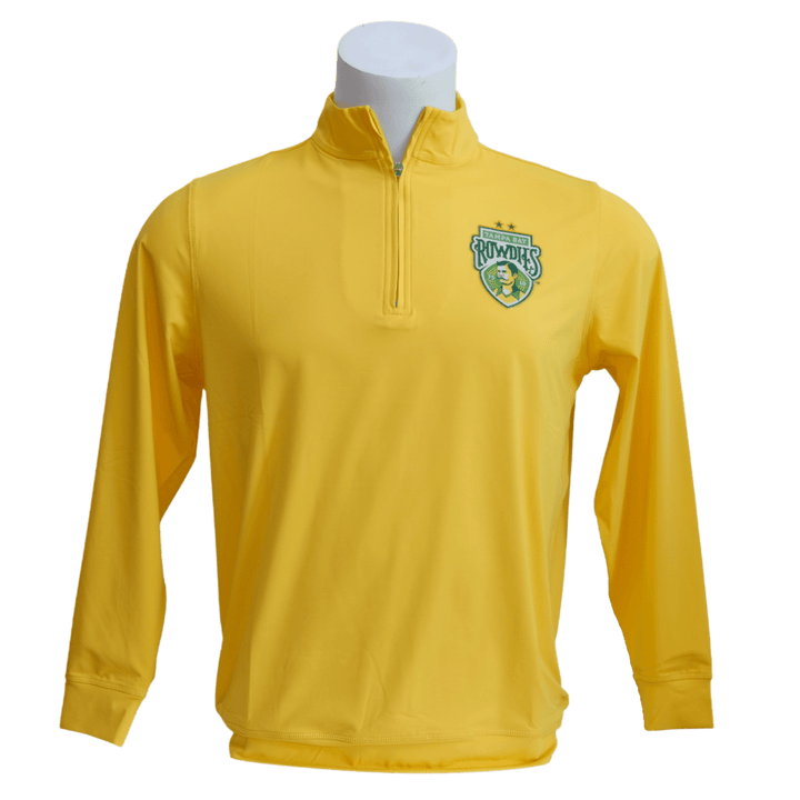 ROWDIES YELLOW CREST 1/4 ZIP - The Bay Republic | Team Store of the Tampa Bay Rays & Rowdies