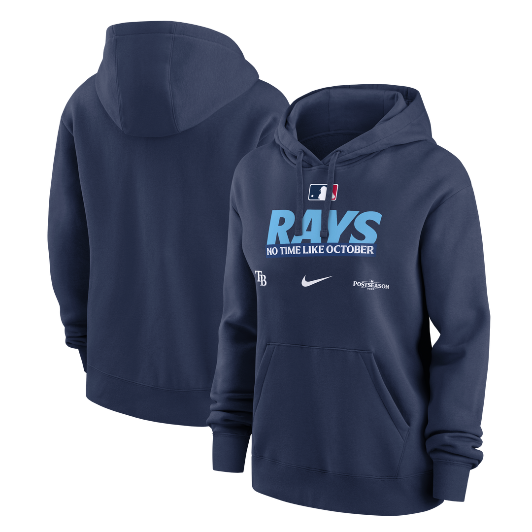 Rays Women's Nike 2026 Postseason Authentic Collection Navy Hoodie