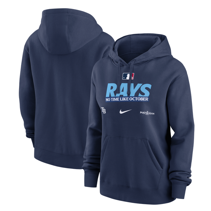 Rays Women's Nike 2026 Postseason Authentic Collection Navy Hoodie