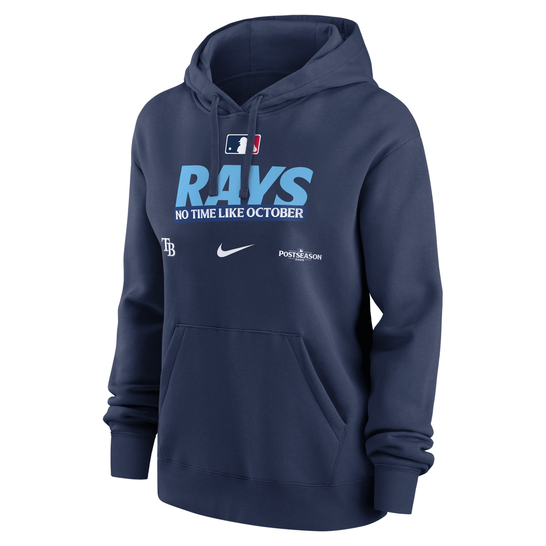 Rays Women's Nike 2026 Postseason Authentic Collection Navy Hoodie