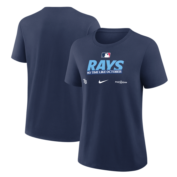Rays Nike Women's Navy Authentic Collection 2026 Postseason Participant Tee
