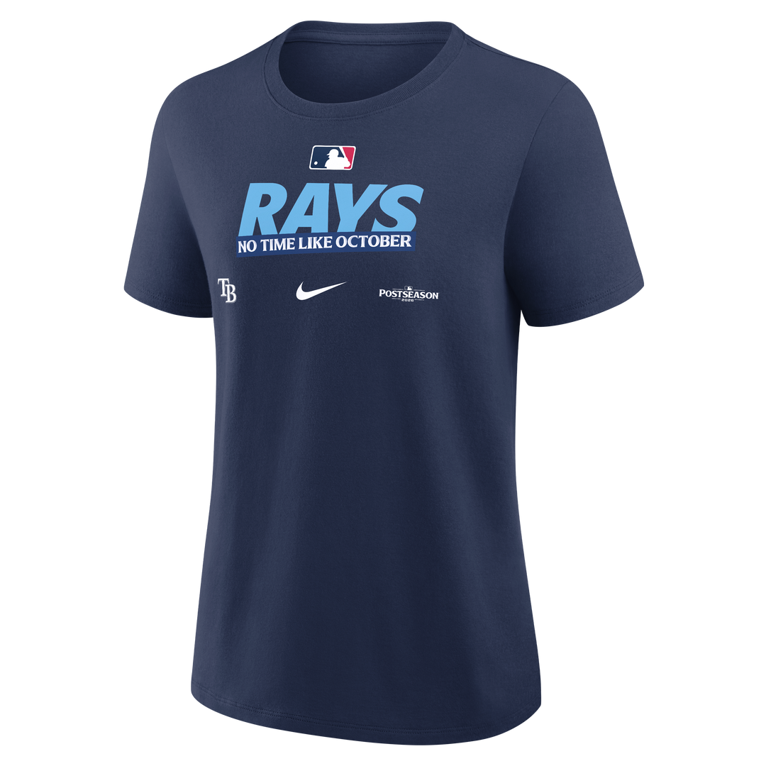 Rays Nike Women's Navy Authentic Collection 2026 Postseason Participant Tee