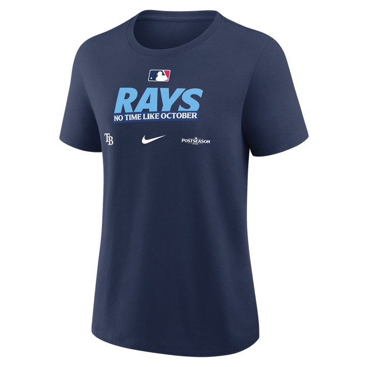 Rays Nike Women's Navy Authentic Collection 2026 Postseason Participant Tee