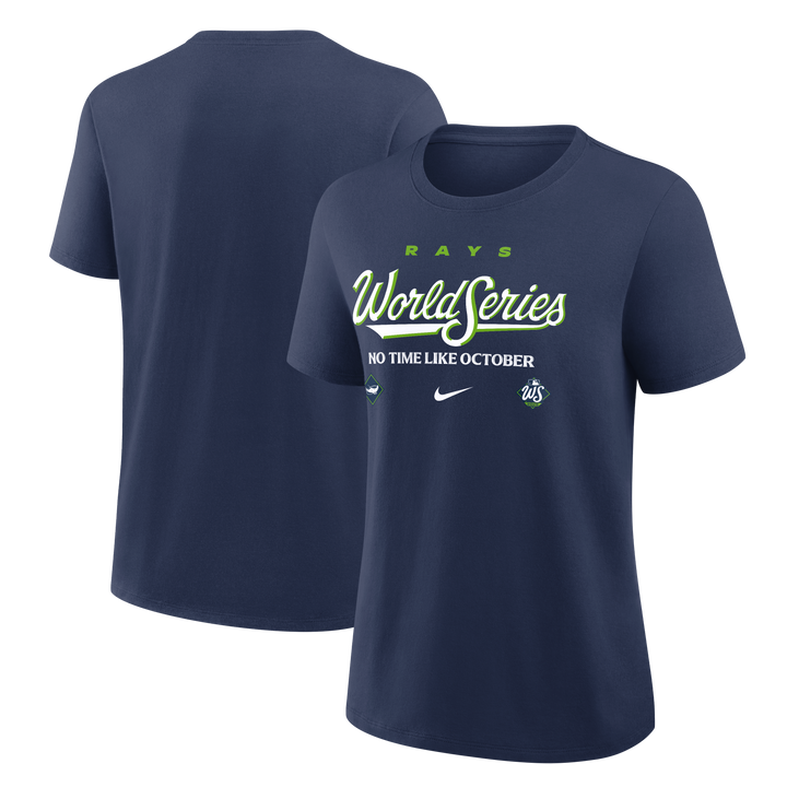 Rays Nike Womens Navy 2026 World Series Alt Cotton T-Shirt