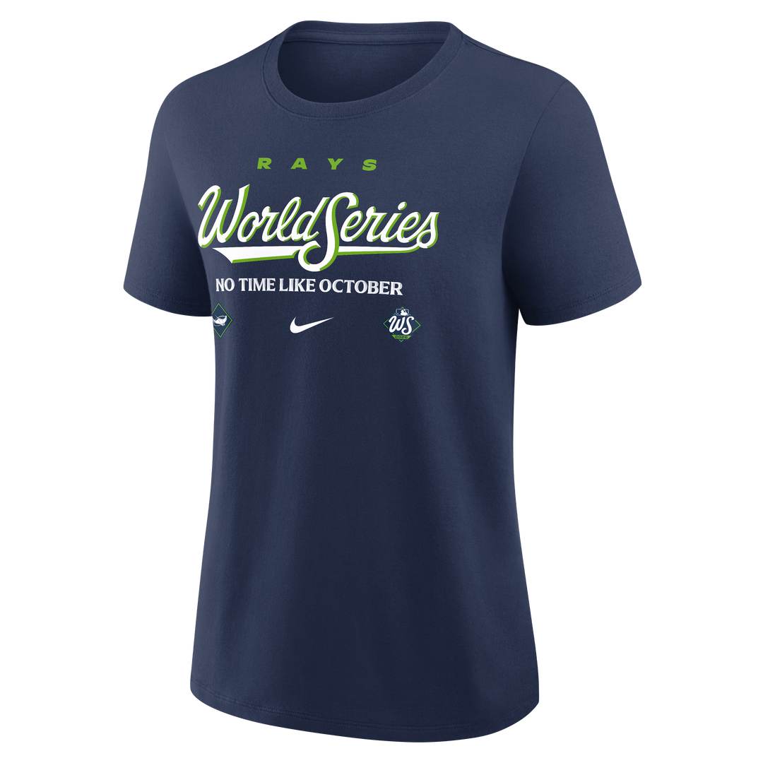 Rays Nike Womens Navy 2026 World Series Alt Cotton T-Shirt