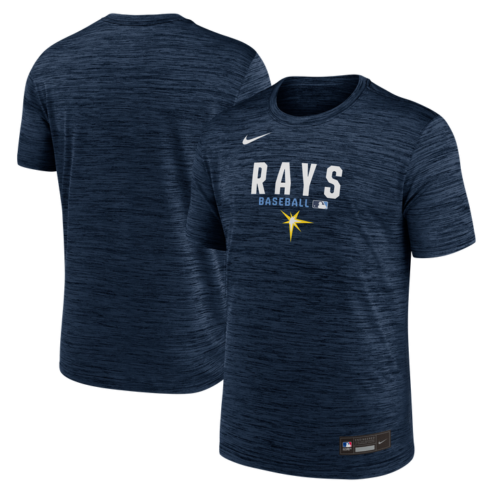Rays Men's Nike Navy 2026 Authentic Collection Velocity Dri Fit T-Shirt