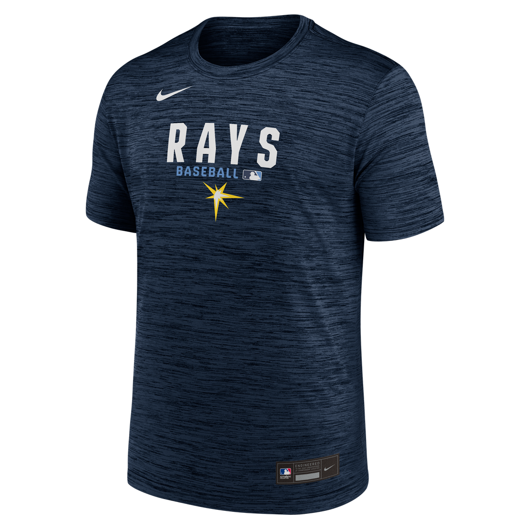 Rays Men's Nike Navy 2026 Authentic Collection Velocity Dri Fit T-Shirt