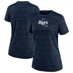 Rays Women's Nike Navy Authentic Collection Velocity T-Shirt