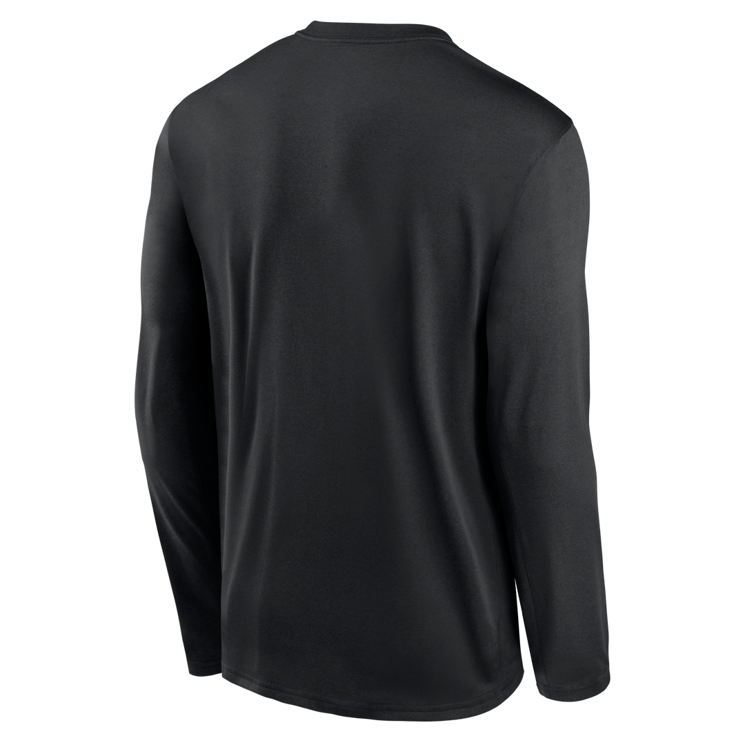 Rays Men's Black 2025 Devil Rays Authentic Collection Coop Long Sleeve Dri-Fit Shirt