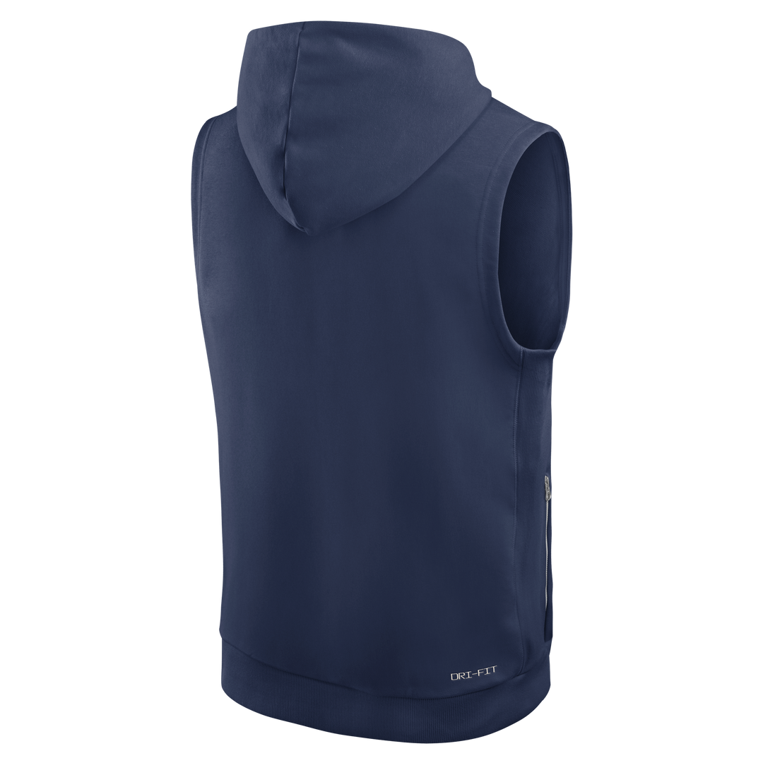 Rays Men's Nike 2026 Navy Burst Authentic Collection Sleeveless Hoodie