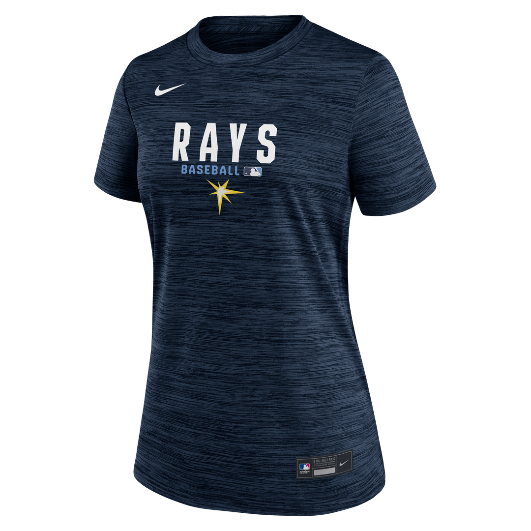 Rays Women's Nike Navy 2026 Authentic Collection Velocity Dri Fit T-Shirt