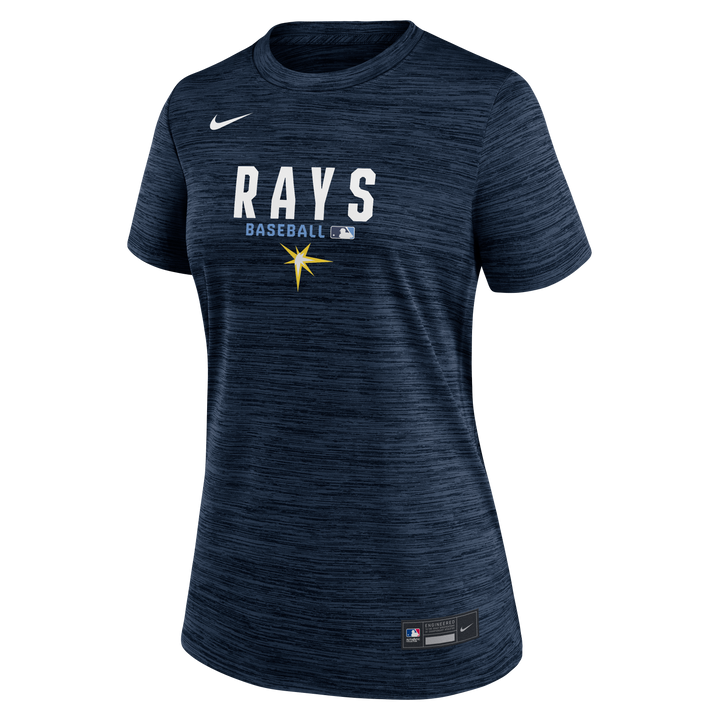 Rays Women's Nike Navy 2026 Authentic Collection Velocity Dri Fit T-Shirt
