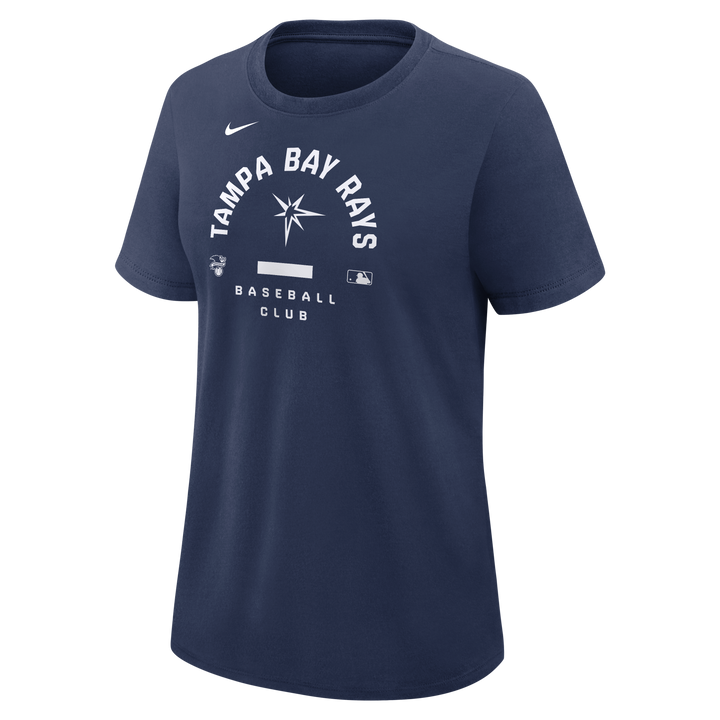 Rays Women's Nike 2026 Navy Authentic Collection Early Work Burst T-Shirt