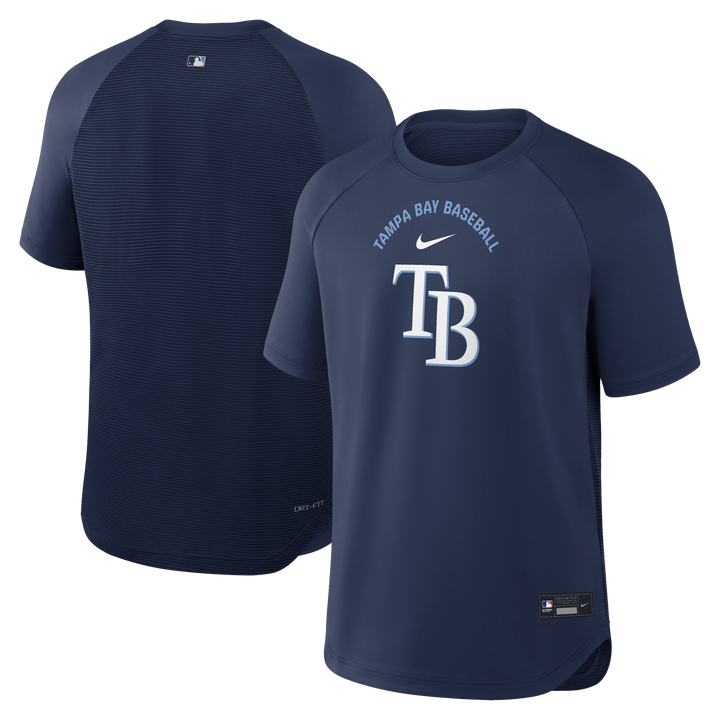 Rays Men's Nike 2026 Navy TB Pregame Authentic Collection Pullover Top