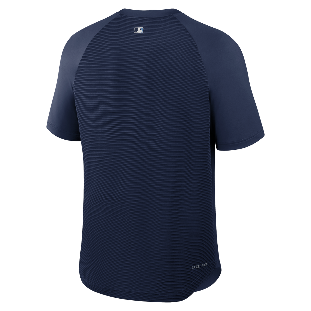 Rays Men's Nike 2026 Navy Devil Rays Alt Pregame Authentic Collection Pullover Top