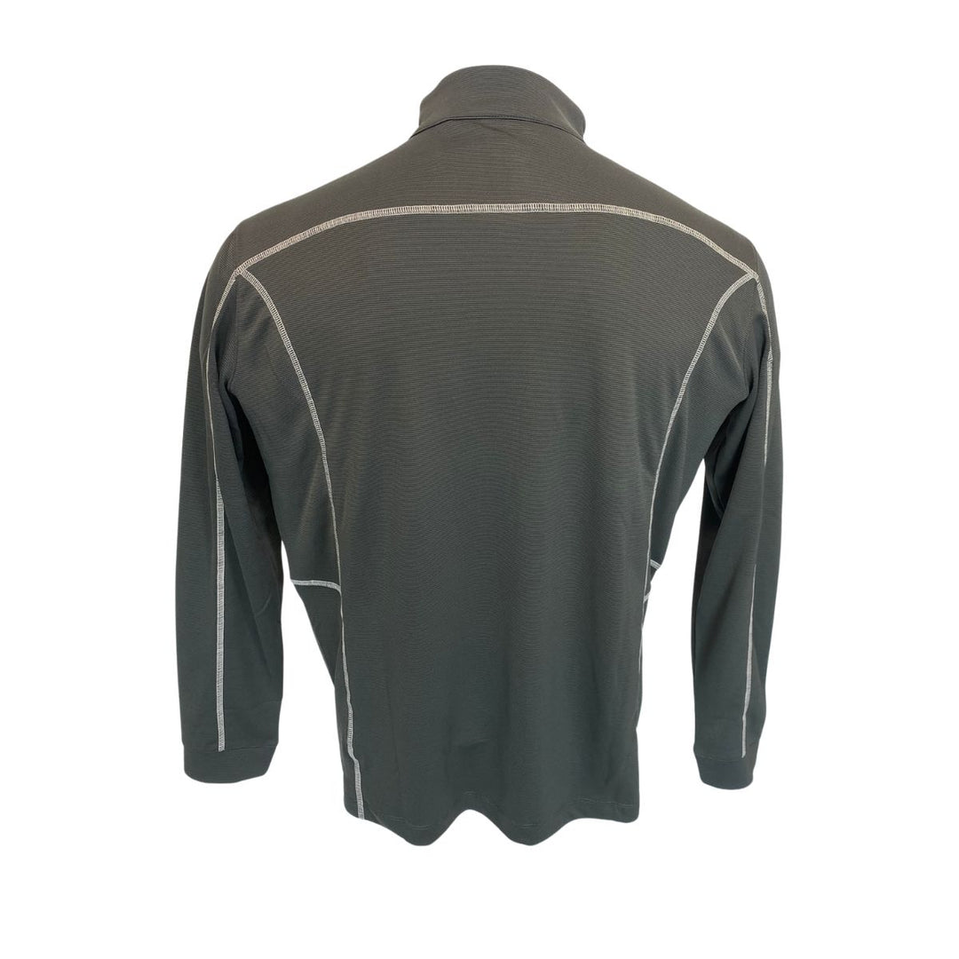 Rays Men's Columbia Omni-Wick Shotgun Coop Gray 1/4 Zip Pullover.