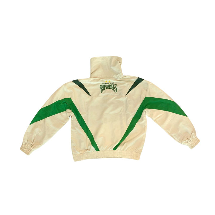 Rowdies TEREZ Cream Ripstop Chevron Quarter Zip Jacket