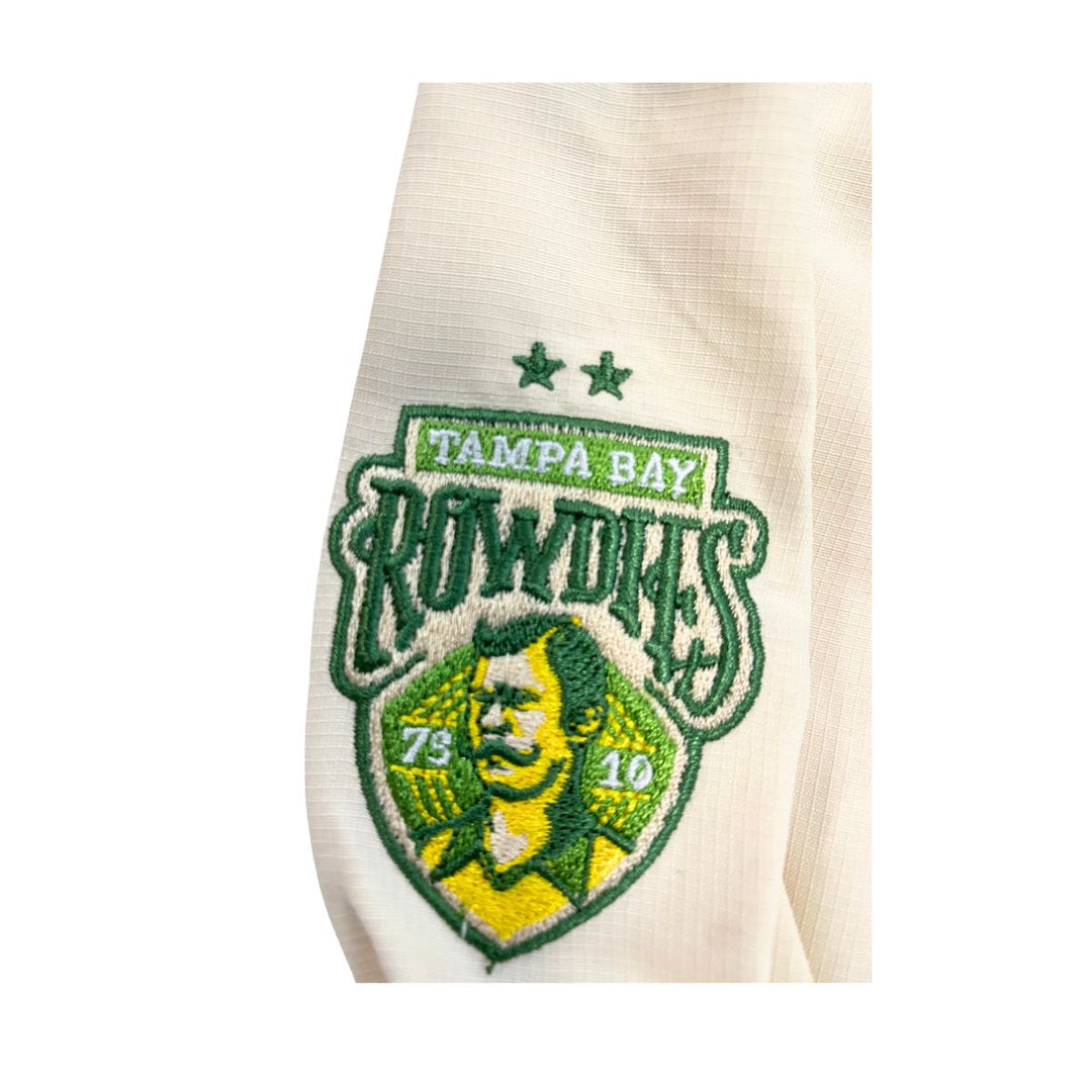 Rowdies TEREZ Cream Ripstop Chevron Quarter Zip Jacket