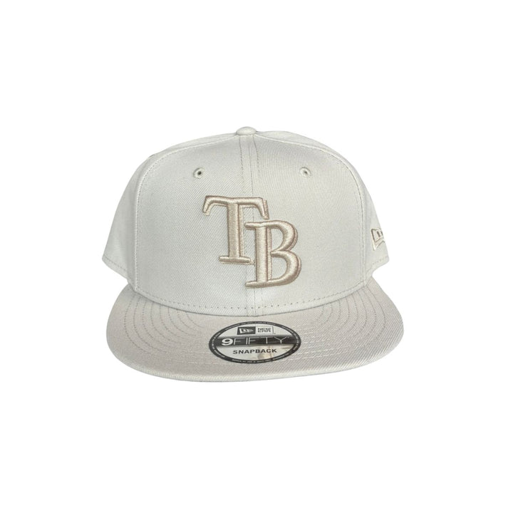 Rays New Era Beige Tonal TB 9Fifty Snapback Hat