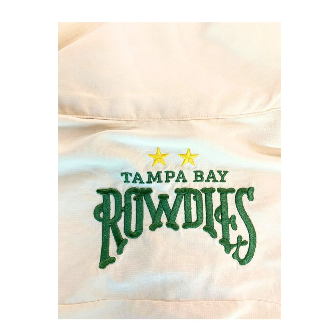 Rowdies TEREZ Cream Ripstop Chevron Quarter Zip Jacket