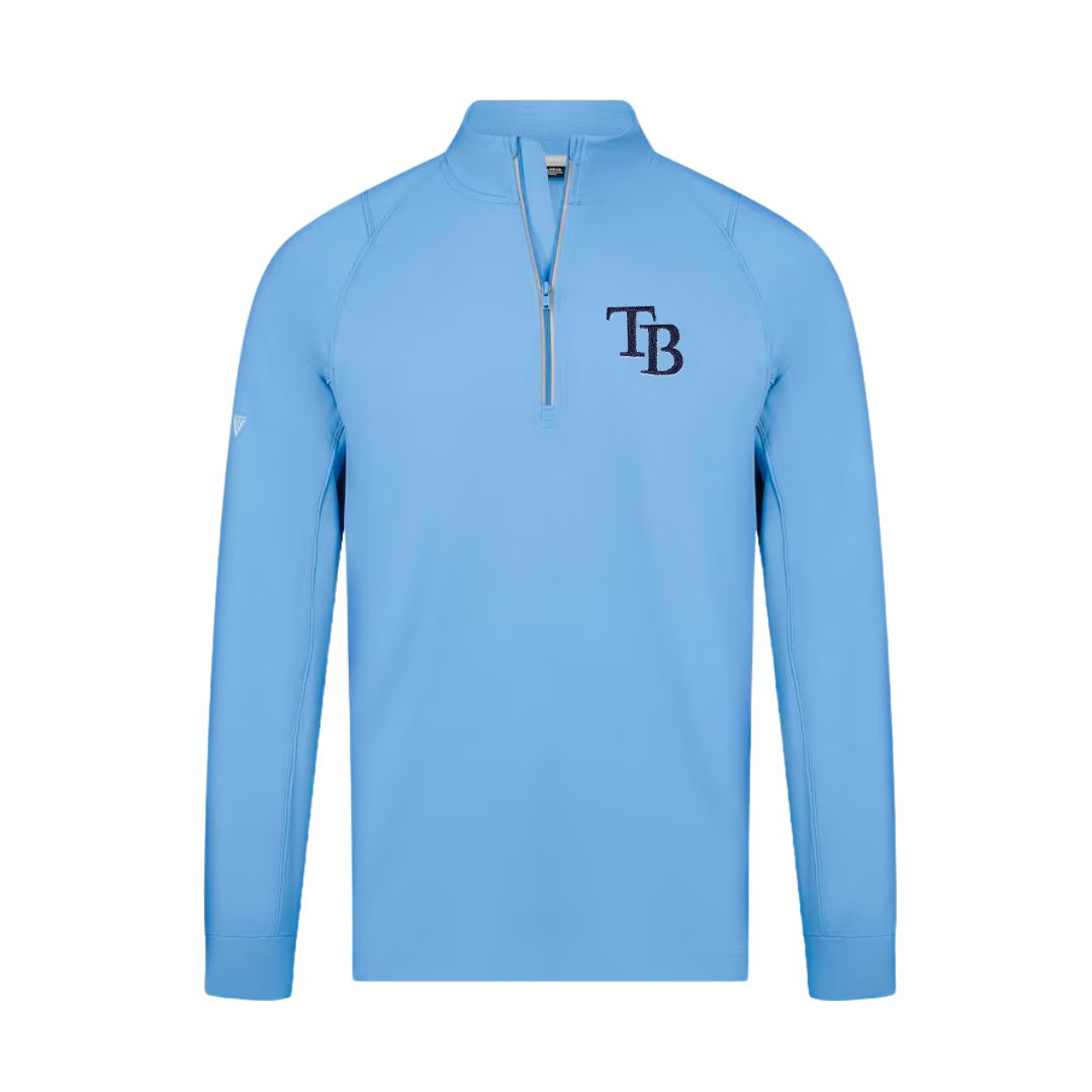 Rays Levelwear Blue TB Theory Half Zip Pullover