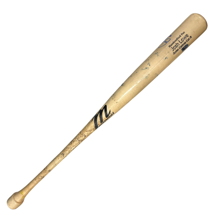 Rays Josh Lowe Game Used Autographed Broken Bat