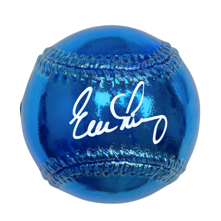 Rays Evan Longoria Light Blue Chrome Autographed Baseball
