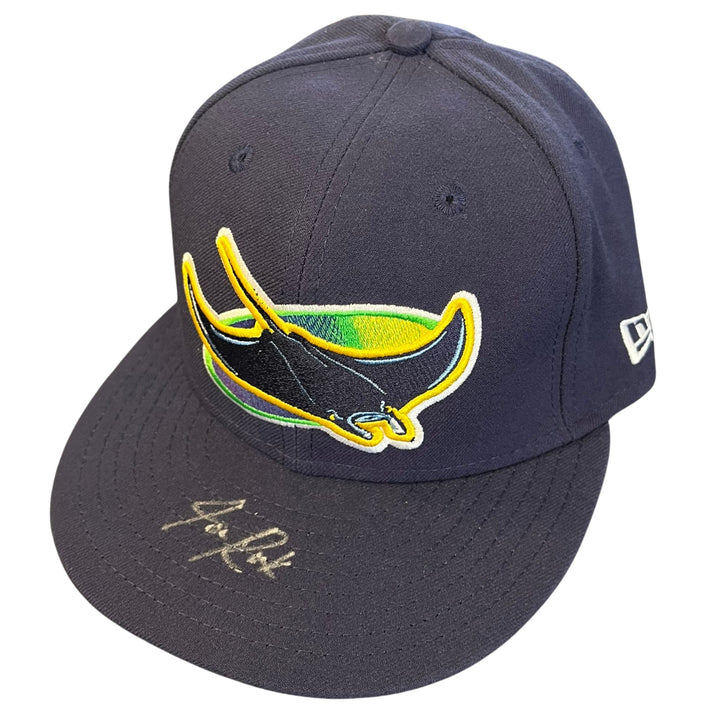 Rays Joe Rock Team Issued Authentic Devil Rays Autographed Hat