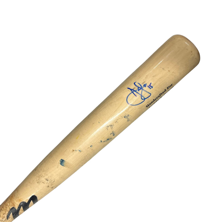 Rays Josh Lowe Game Used Autographed Broken Bat