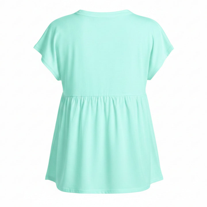 Rays Women's Margaritaville Seafoam TB Split V-Neck Blouse