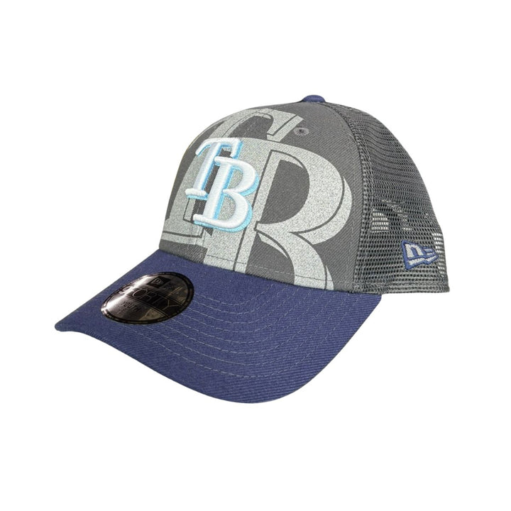 Rays Youth New Era 9Forty Grey Reflect TB Snapback Adjustable Hat