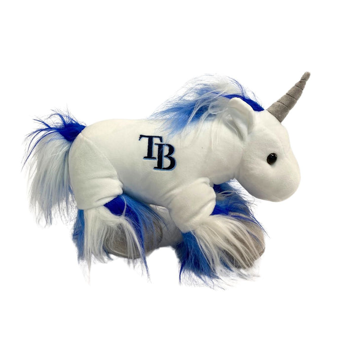 Rays White and Blue TB Unicorn Plush Toy