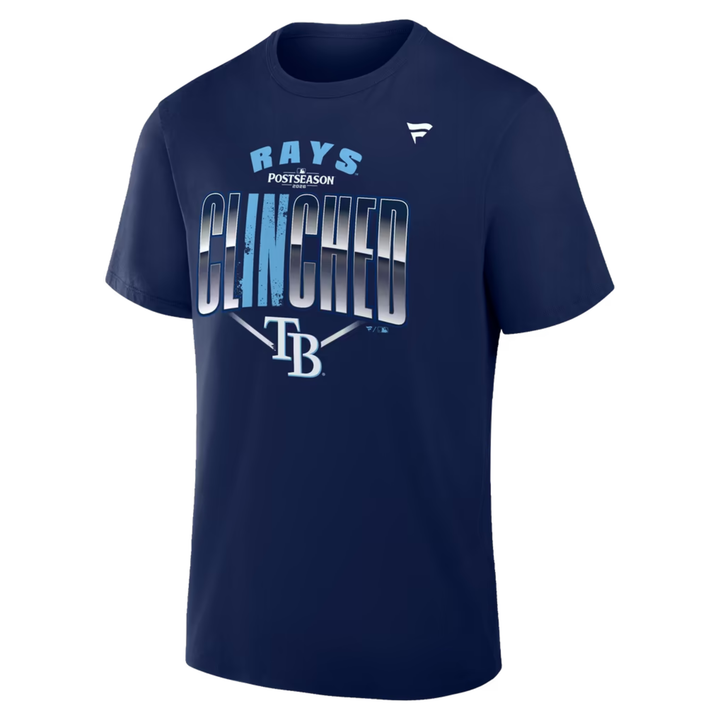 Rays Fanatics Navy 2026 Postseason Participant Locker Room T-Shirt