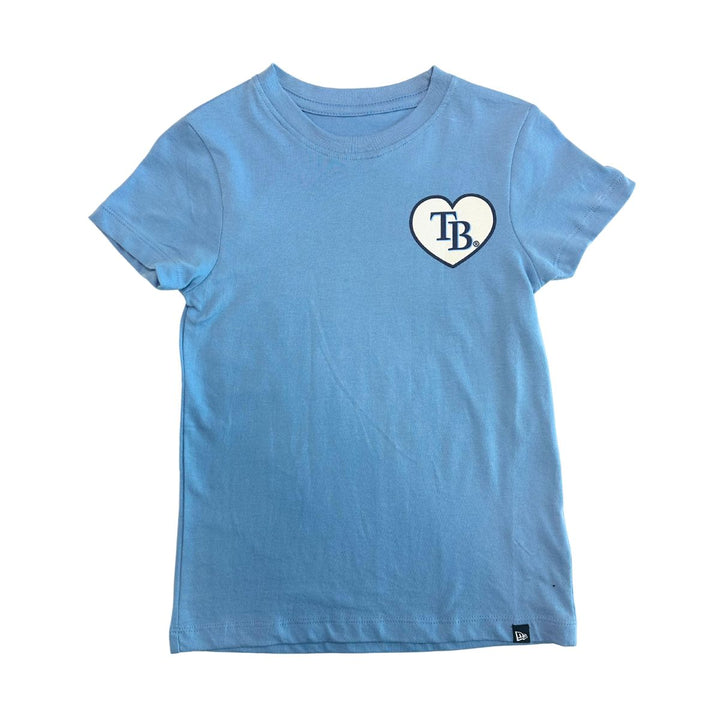 Rays Youth New Era Blue Heart TB T-Shirt