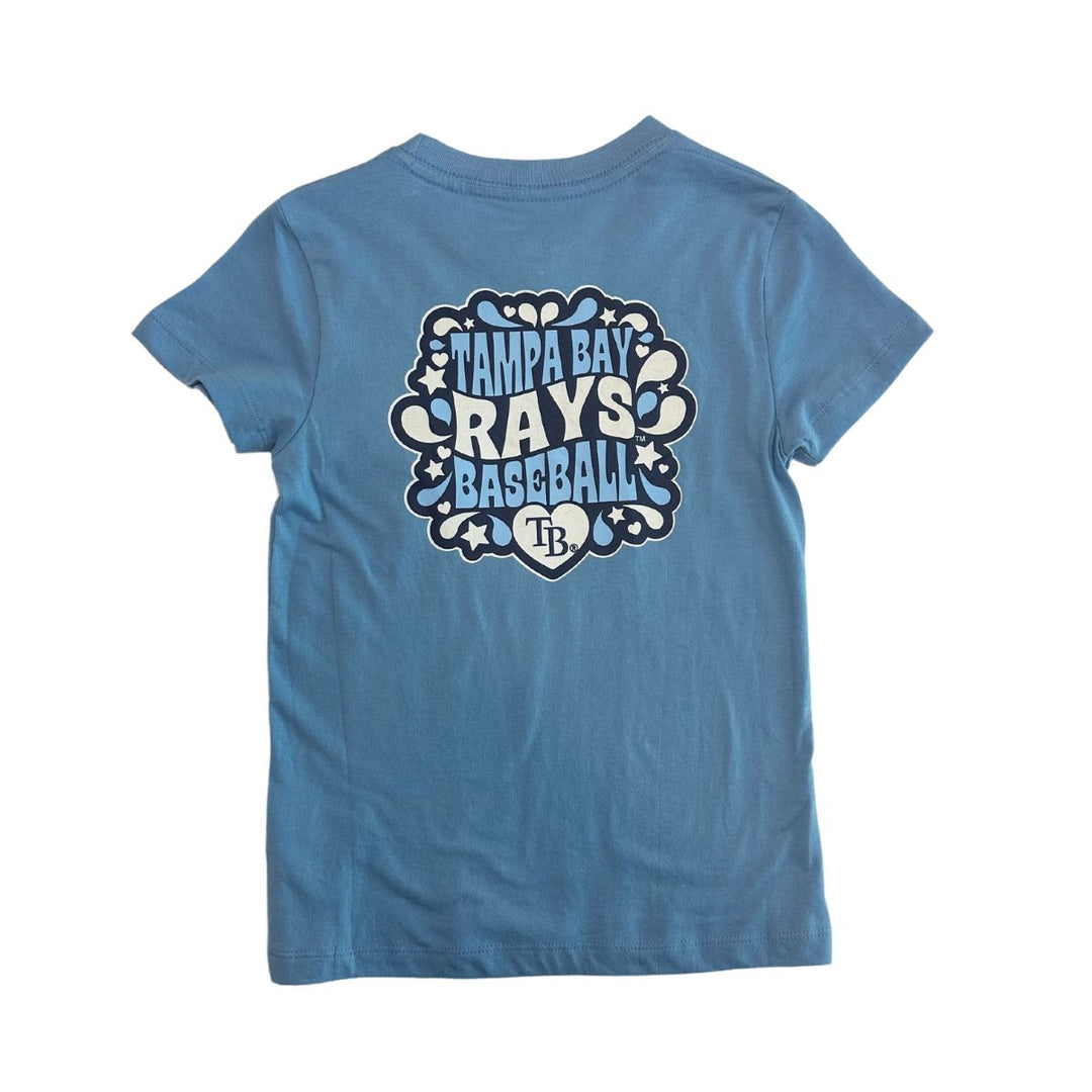 Rays Youth New Era Blue Heart TB T-Shirt