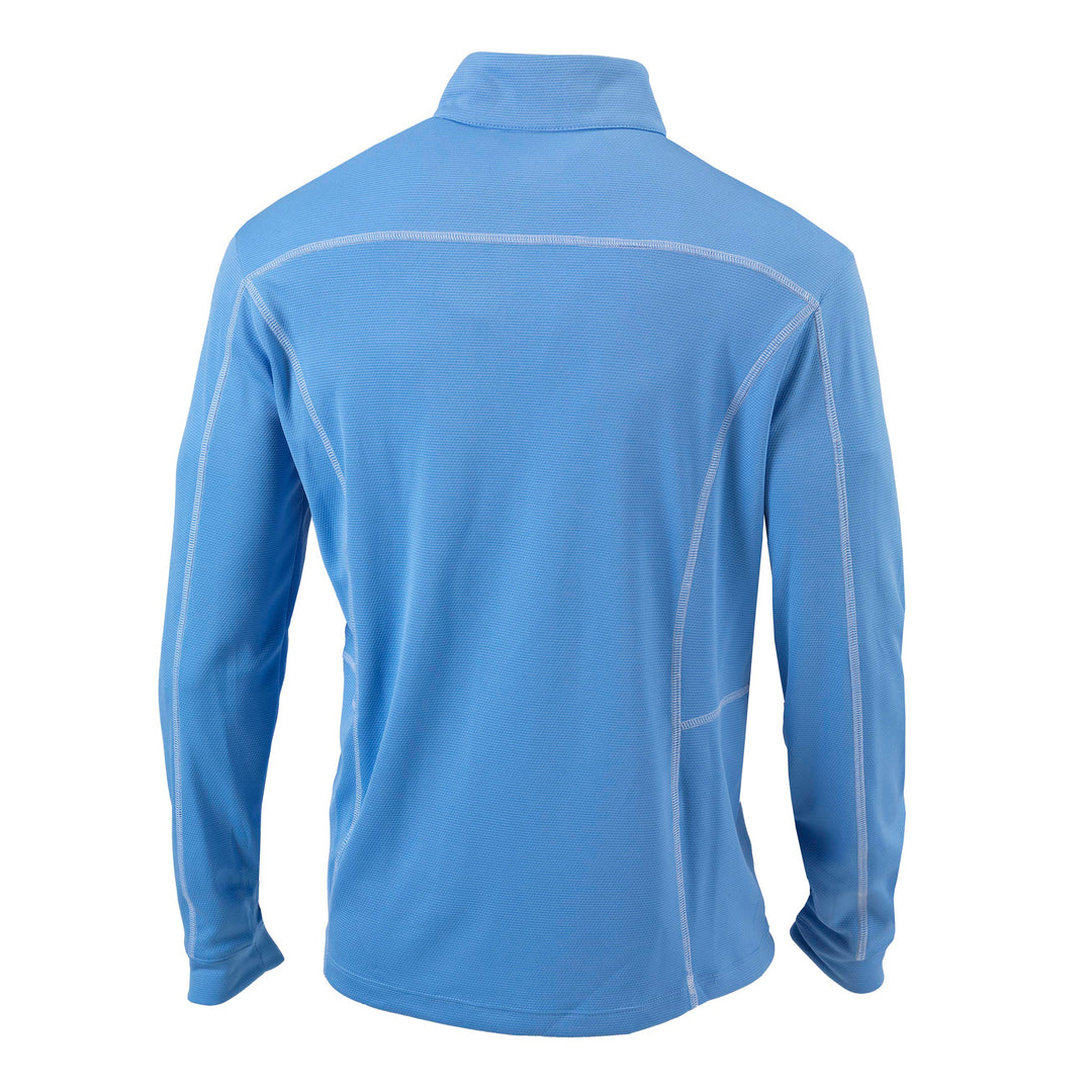Rays Men's Columbia Light Blue Omni-Wick Shotgun TB 1/4 Zip Pullover