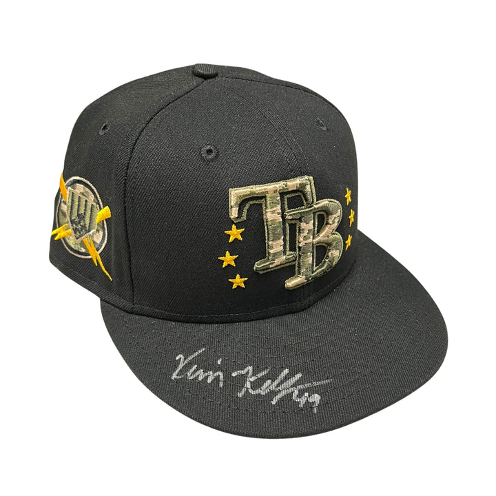 Rays Kevin Kelly Team Issued Armed Forces Day Hat