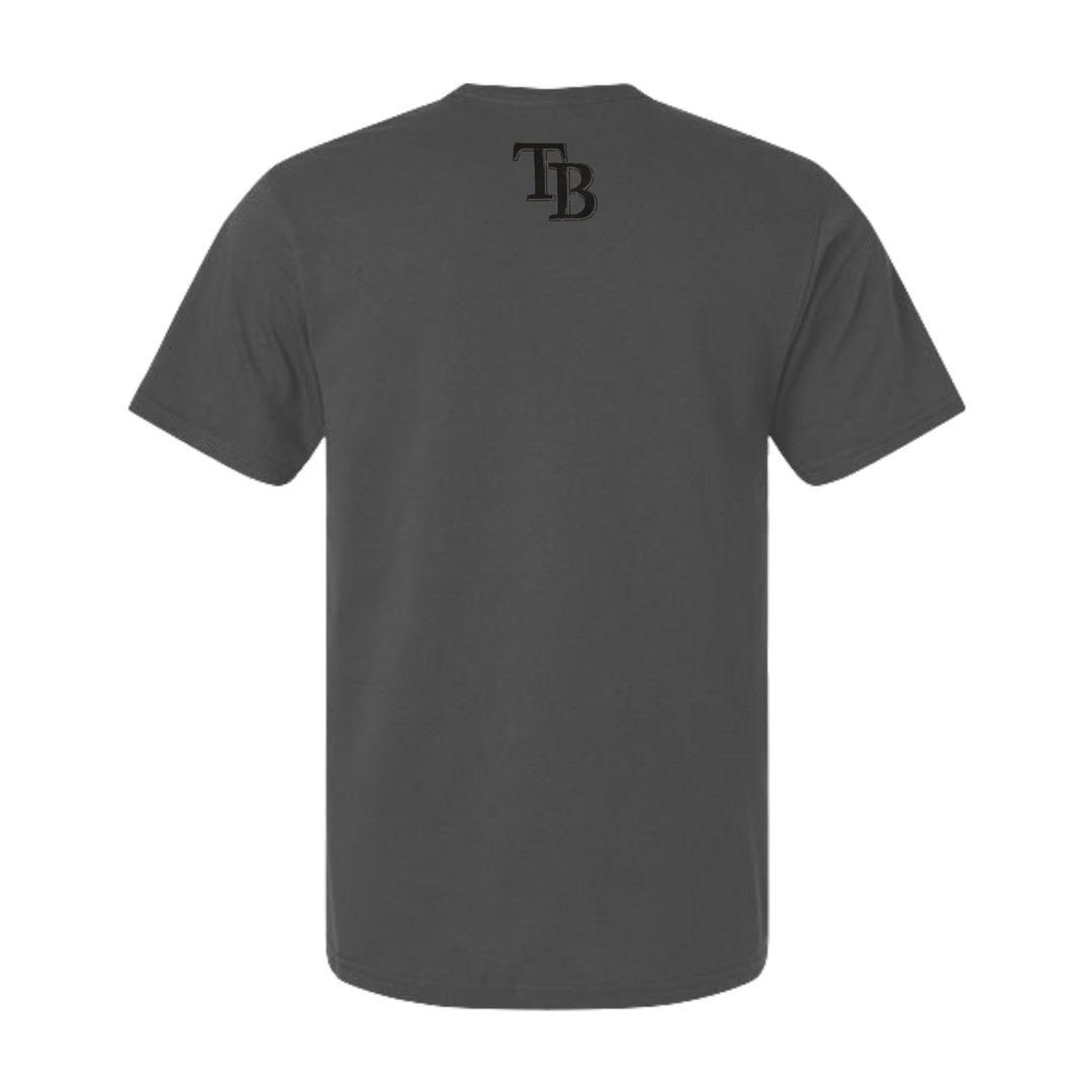Rays Youth Baseballism Grey TB Eye Black T-Shirt