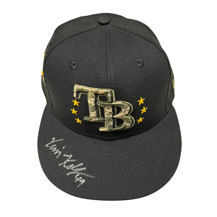 Rays Kevin Kelly Team Issued Armed Forces Day Hat