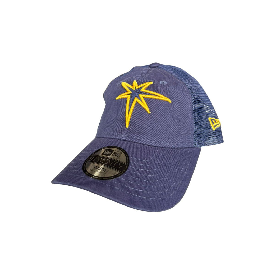 Rays New Era Youth Navy Burst Day 9Twenty Adjustable Hat