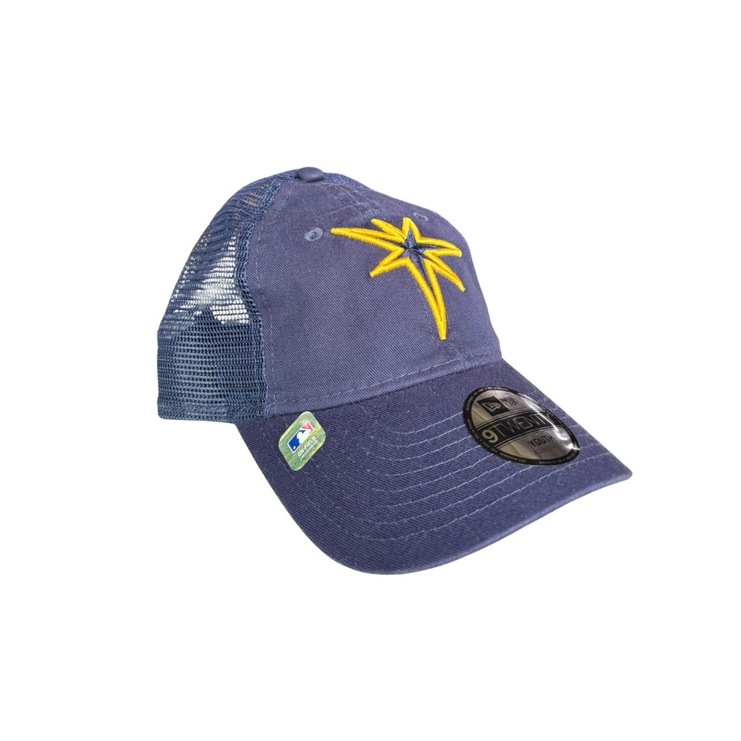 Rays New Era Youth Navy Burst Day 9Twenty Adjustable Hat