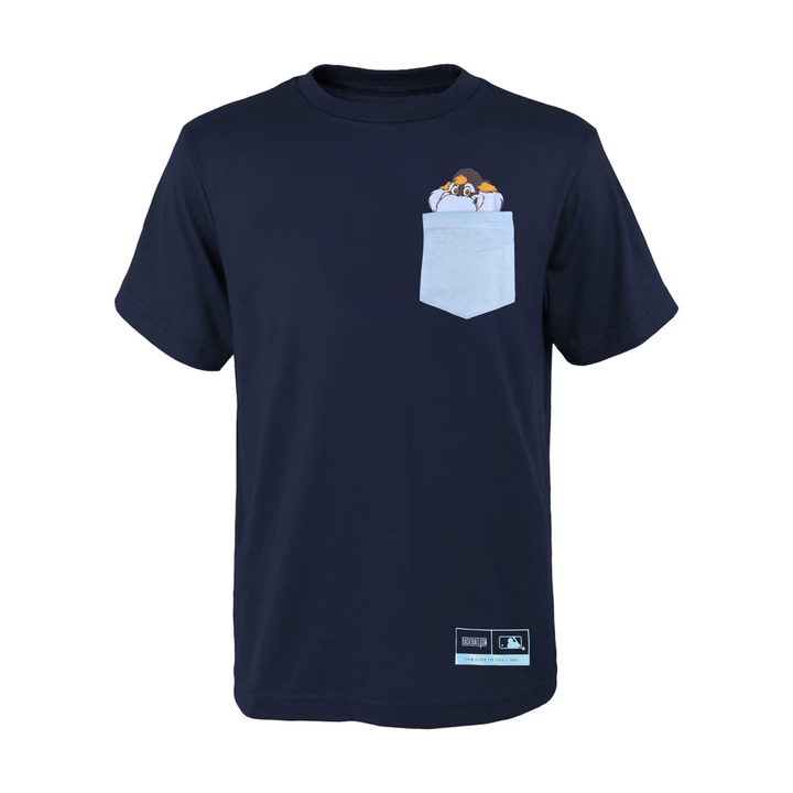 Rays Youth Baseballism Navy Raymond Pocket T-Shirt