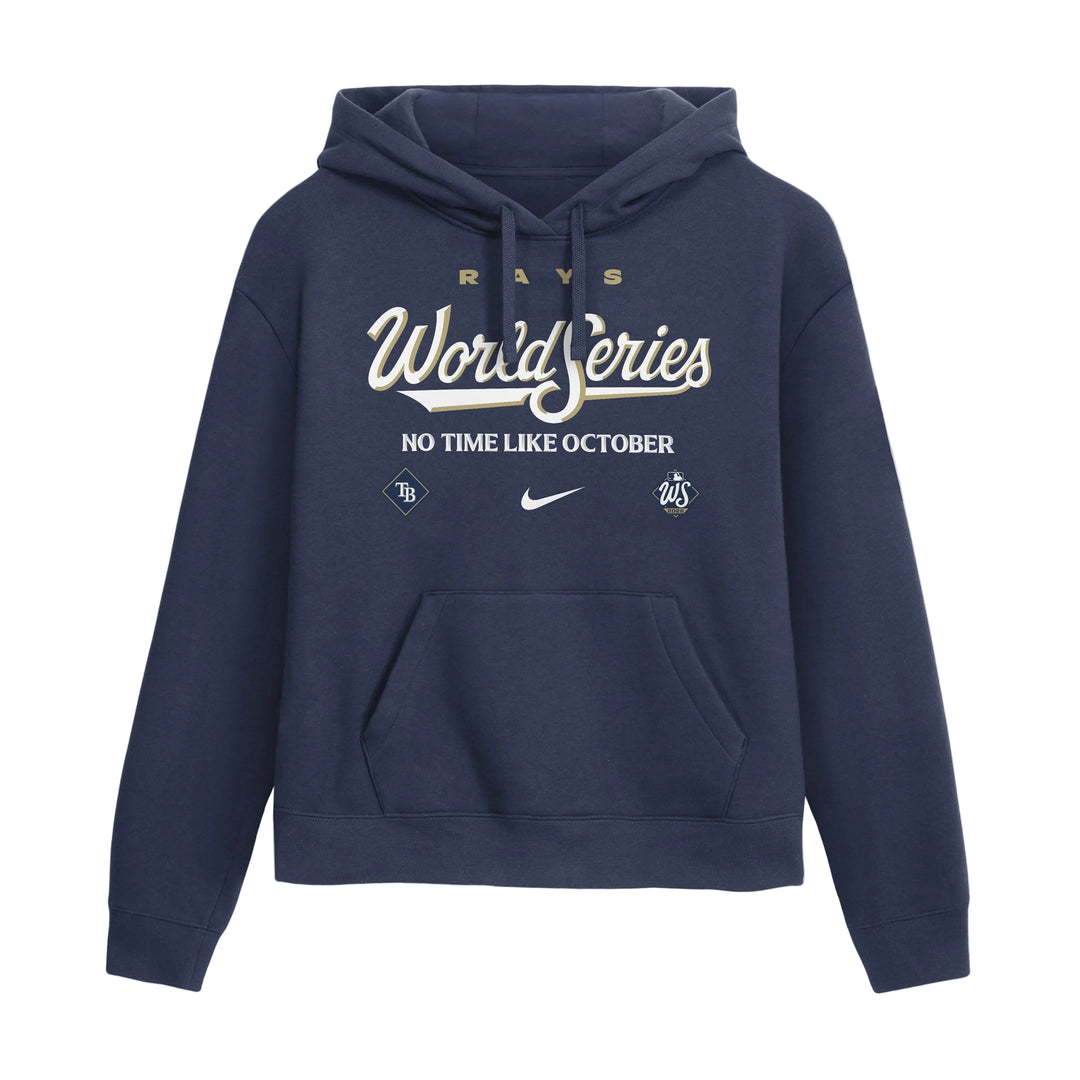 Rays Nike Youth Navy 2026 World Series Therma Fleece Hoodie