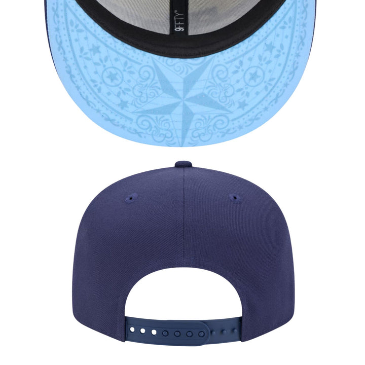 Rays New Era Cream Blue Workout All Star 9Fifty Snapback Adjustable Hat