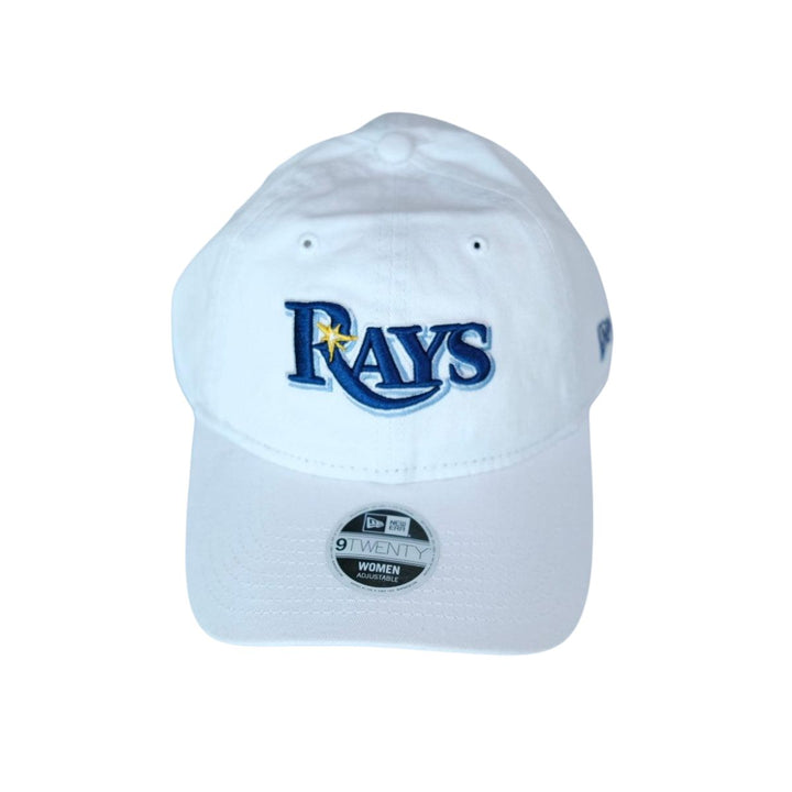 Rays New Era Women's White Wordmark 9Twenty Hat