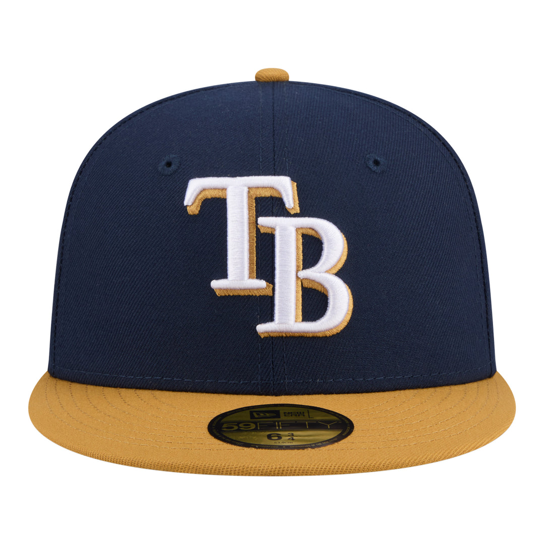 Rays New Era Navy Tan TB 59Fifty Fitted Hat