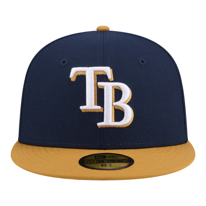 Rays New Era Navy Tan TB 59Fifty Fitted Hat