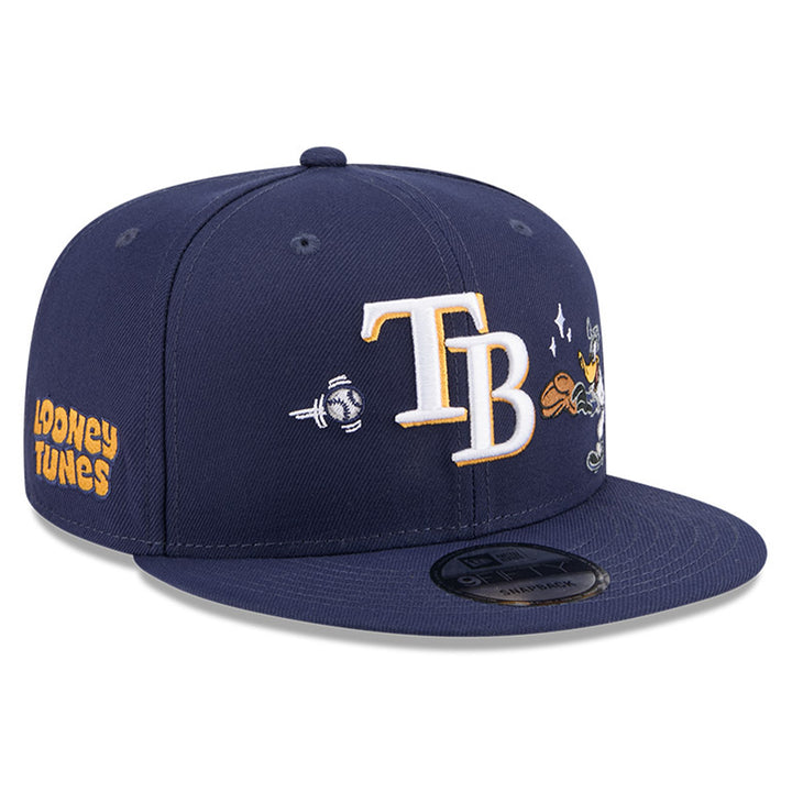 Rays New Era Navy Looney Tunes Daffy Duck 9Fifty Snapback Hat