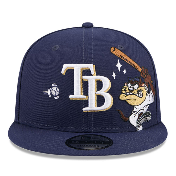 Rays New Era Navy Looney Tunes Tasmanian Devil 9Fifty Snapback Hat